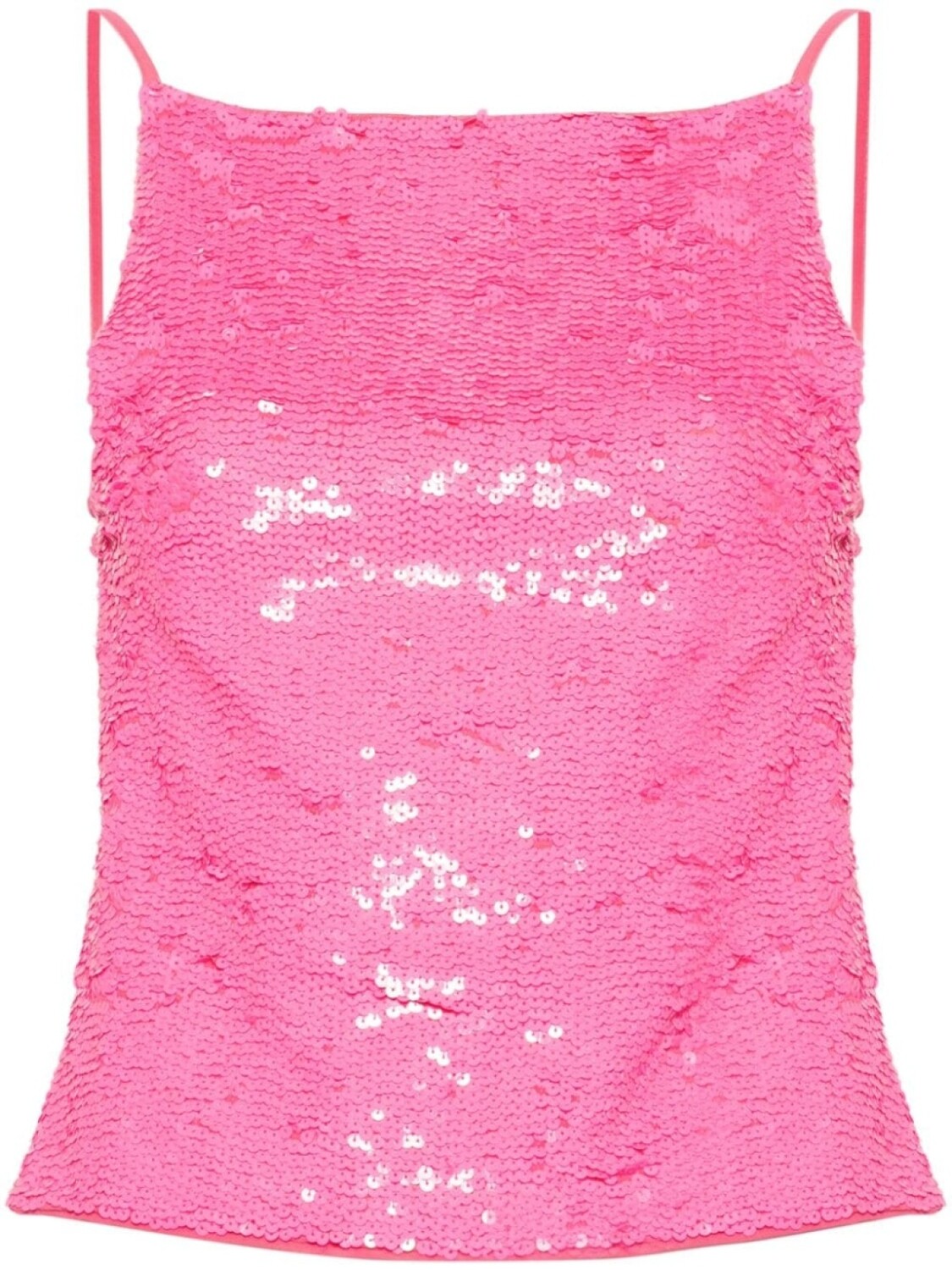 

P.A.R.O.S.H. sequin-embellished open-back top, розовый