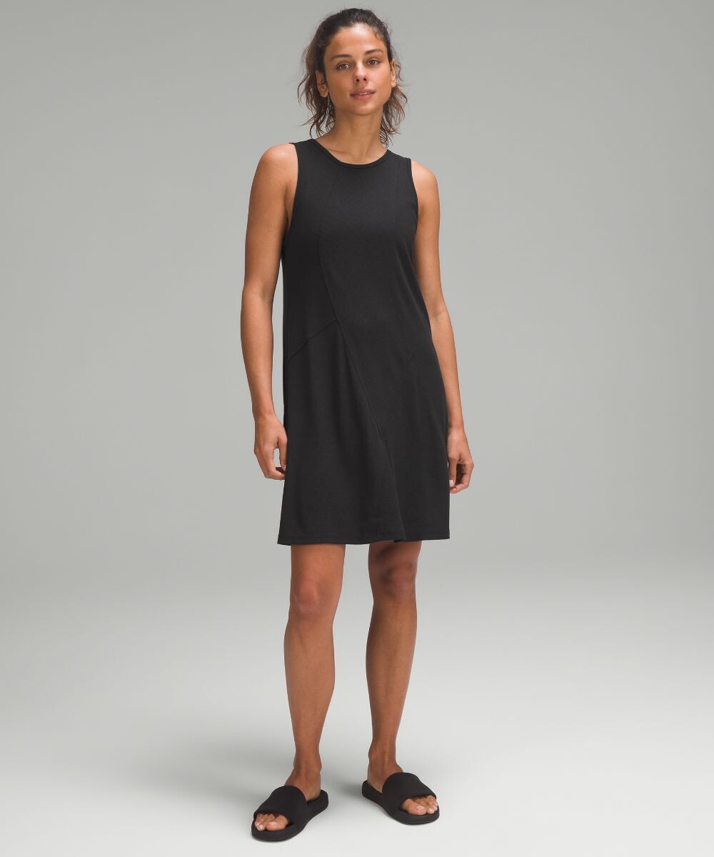

Платье из модала в рубчик Lululemon, черный