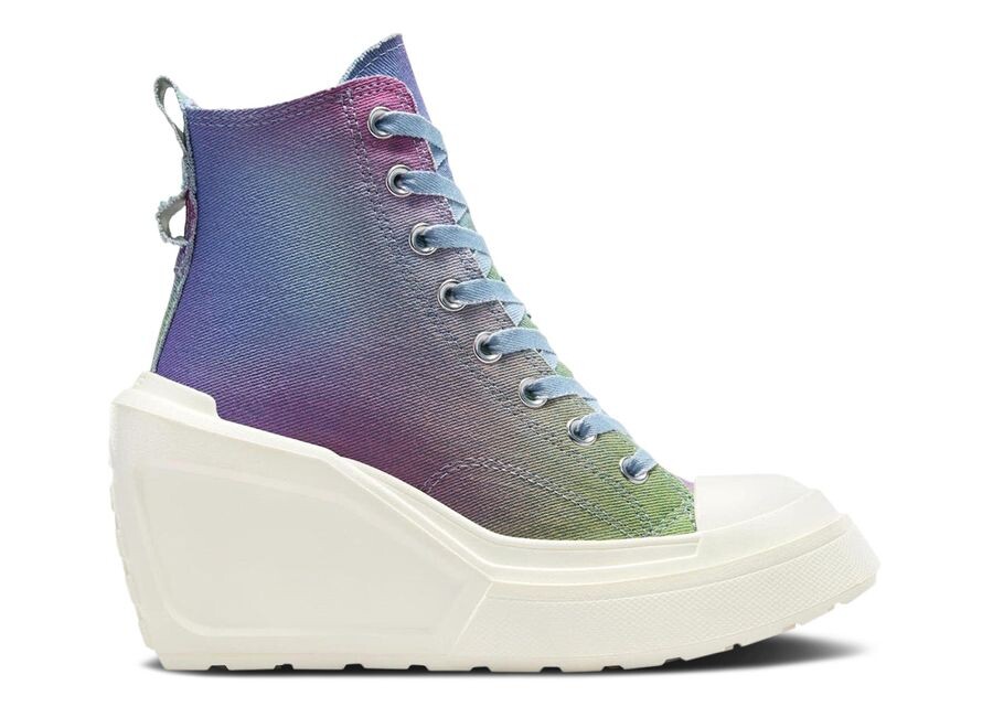 

Кроссовки Converse Wmns Chuck 70 De Luxe Wedge Platform High 'Denim Ombre', синий