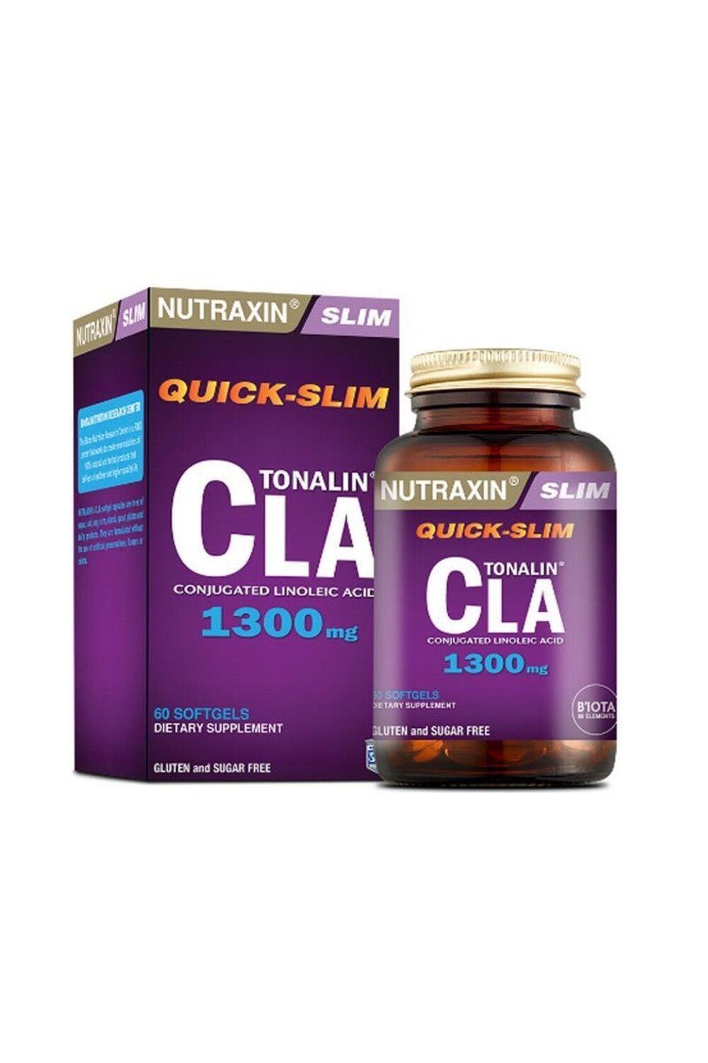 

Nutraxin Quick Slim Tonalin Cla 1300 мг 60 мягких капсул