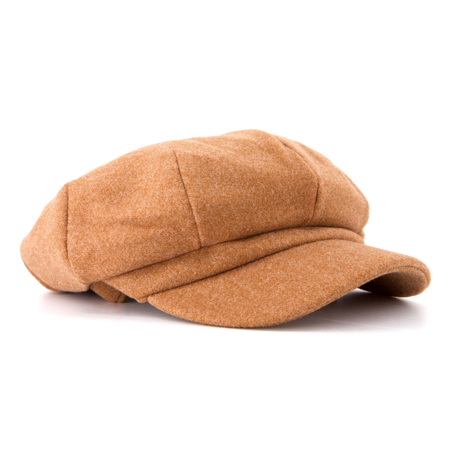 

Коричневая плоская кепка из смесовой шерсти Major Wear