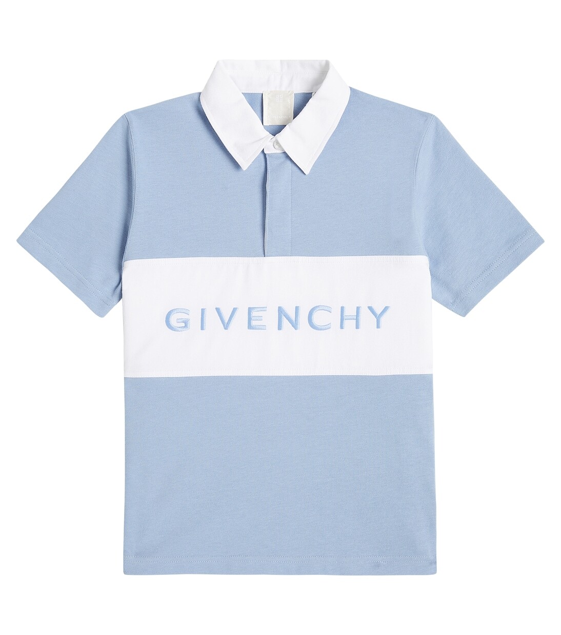 

Рубашка-Поло из хлопкового джерси с логотипом Givenchy, синий