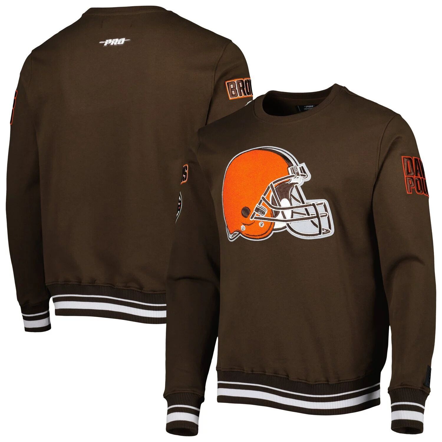 

Мужской коричневый пуловер Pro Standard Cleveland Browns Mash Up
