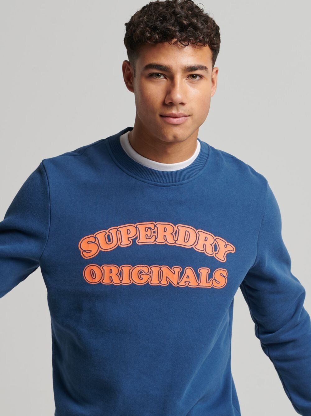 

Толстовка Superdry Vintage Cooper Classic Crew, скейтовый синий