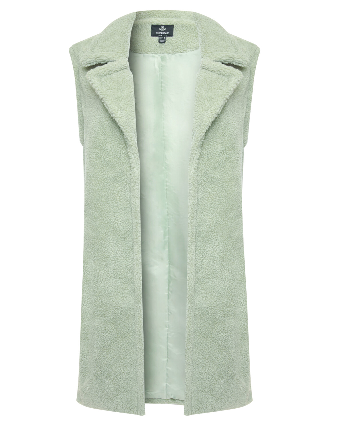 

Утепленный жилет Threadbare Long Bella Borg Maxi Gillet, оливково зеленый