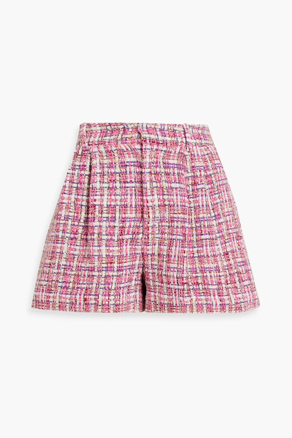 

Твидовые шорты Conry со складками Alice + Olivia, розовый