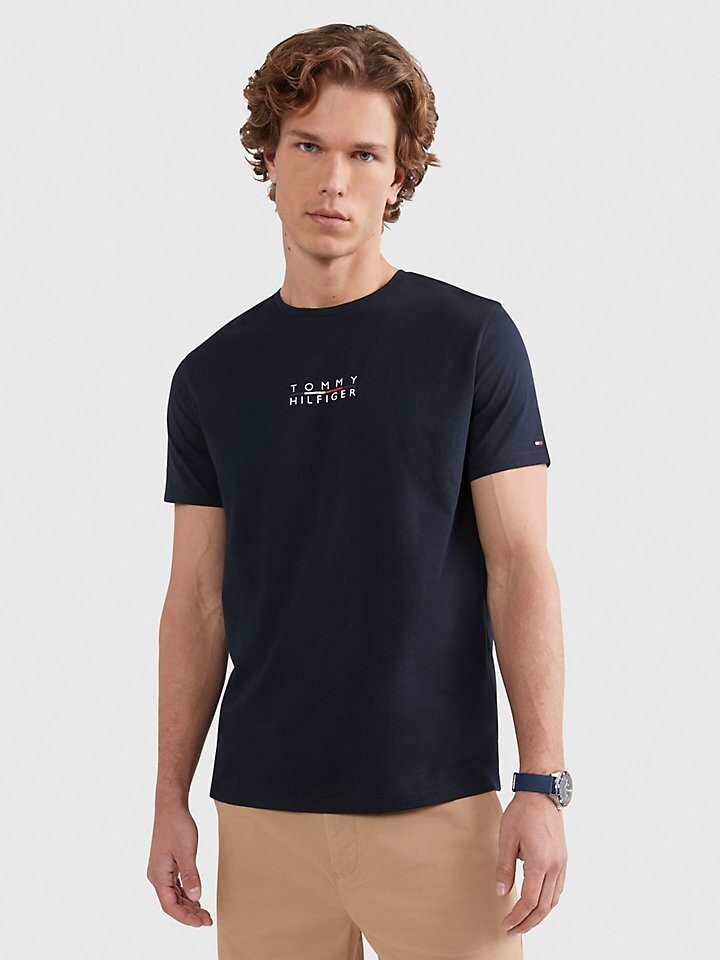 

Футболка с квадратным логотипом Hilfiger Tommy Hilfiger