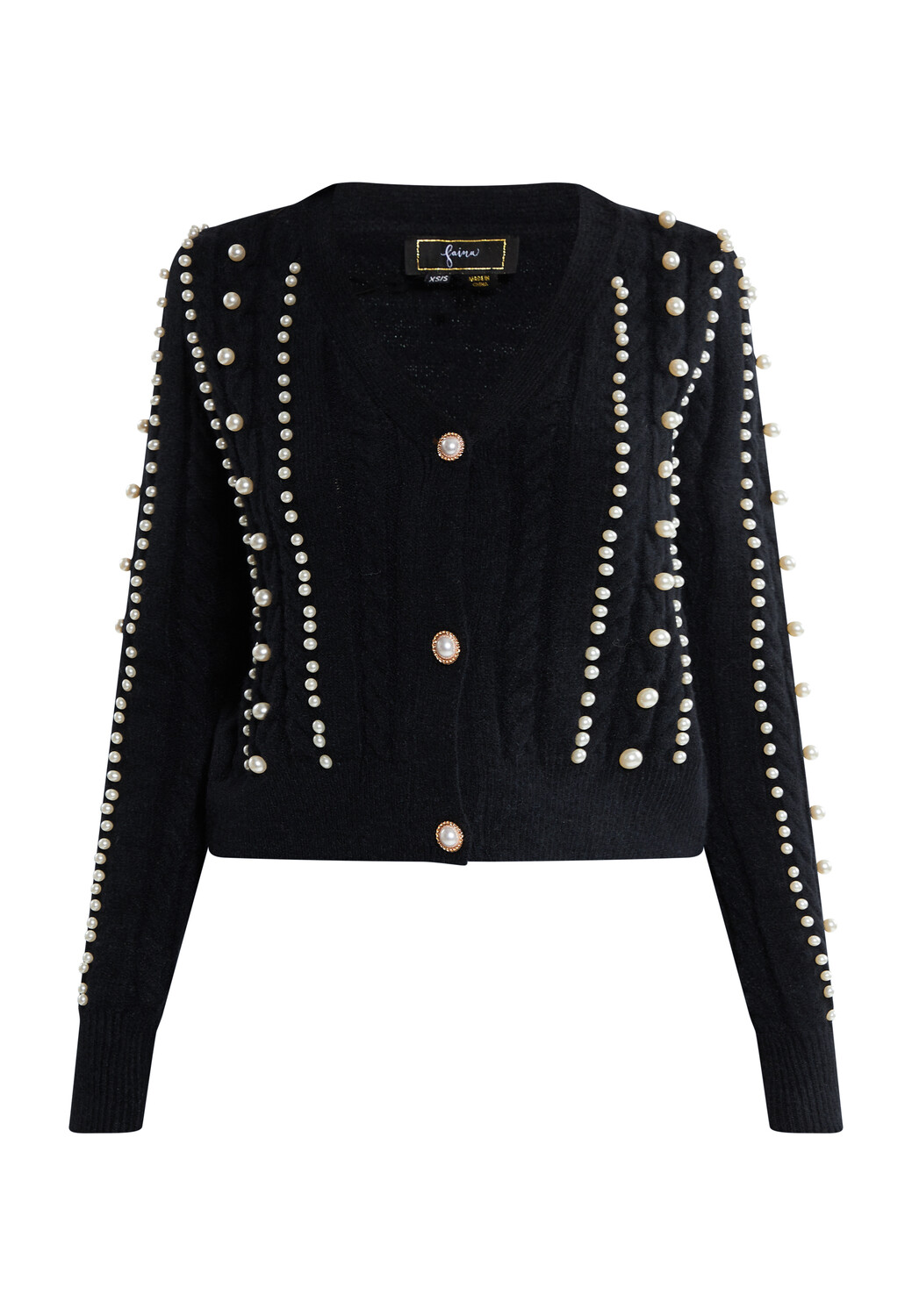 

Толстовка faina Strickjacke, черный