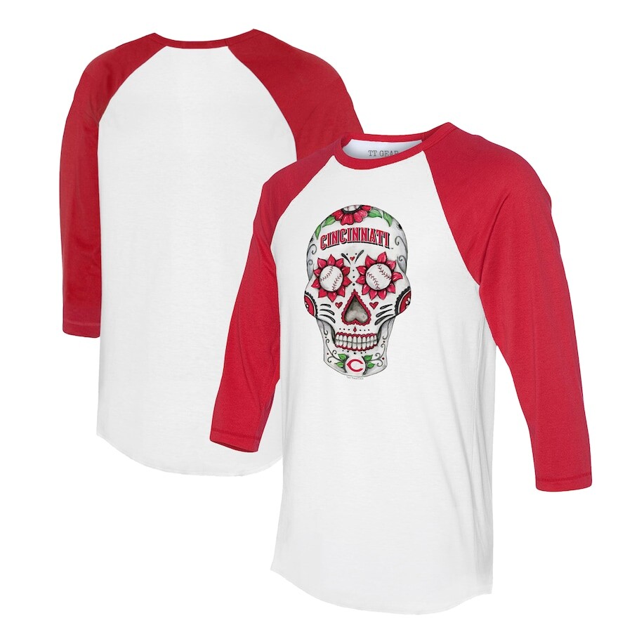 

Футболка с длинным рукавом Tiny Turnip Cincinnati Reds, белый