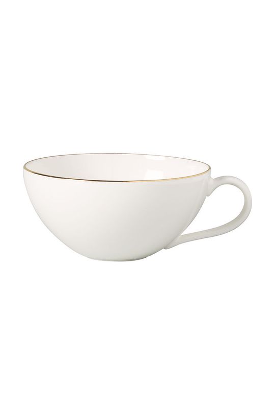 Анмут Золотая чашка для чая Villeroy & Boch, белый чайная чашка малиновка из янтаря с ложечкой бронза