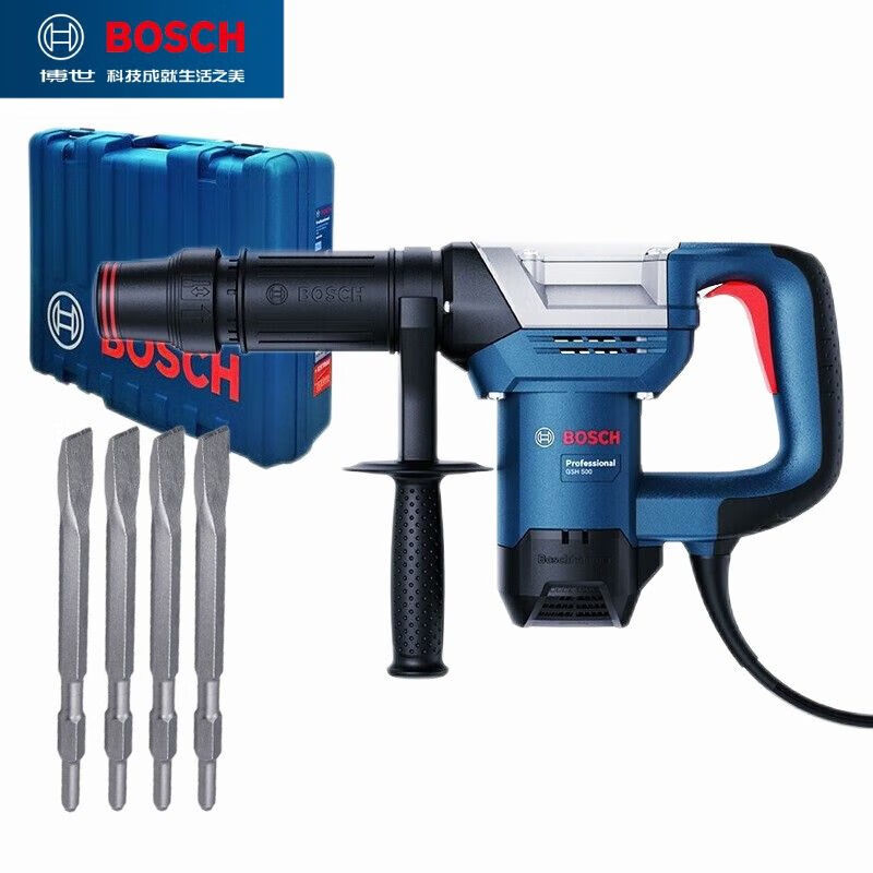 Перфоратор Bosch GSH 500 с насадками, 1100W