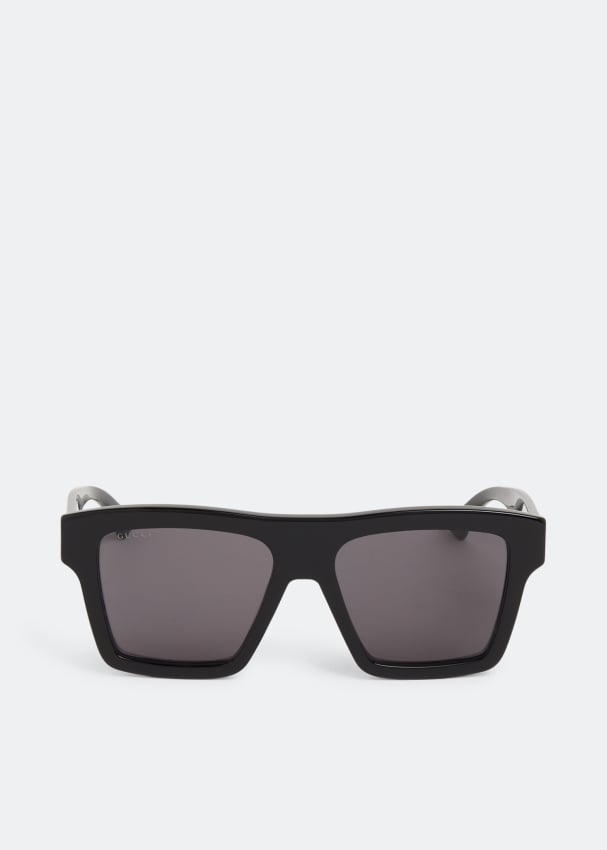 Солнцезащитные очки Gucci Square-Frame, черный солнцезащитные очки gucci square черный