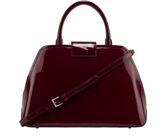 

Сумка Albi33 из лакированной кожи среднего размера Alberta Ferretti