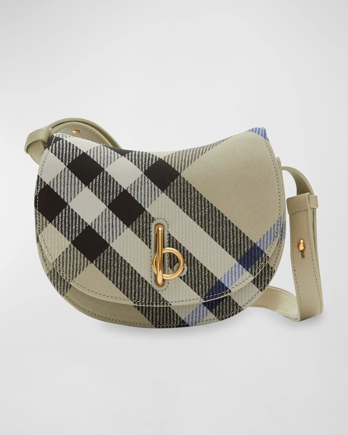 

Сумка через плечо в клетку Rocking Horse Burberry, цвет Lichen