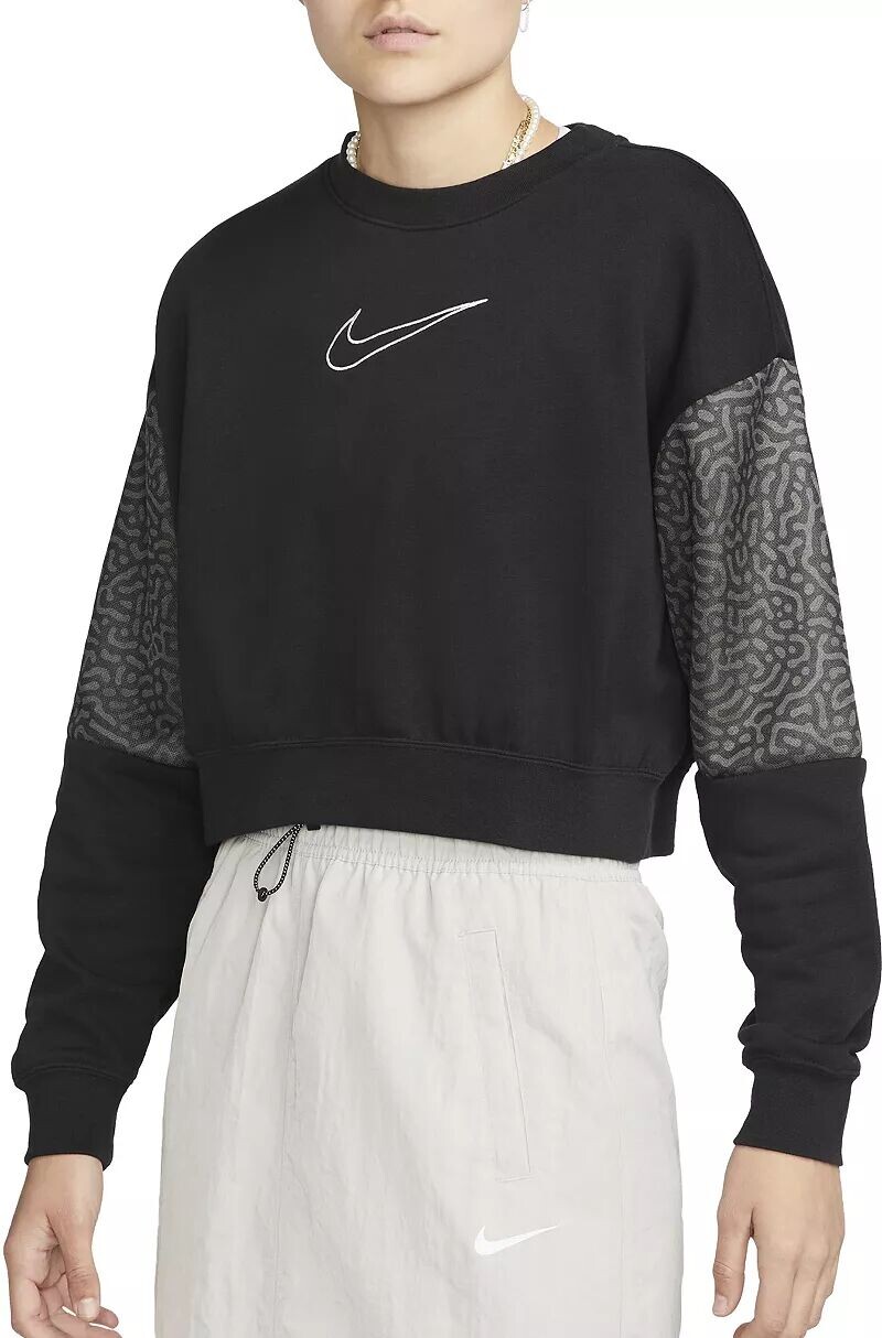 

Женская флисовая толстовка с круглым вырезом Nike Sportswear Club, черный