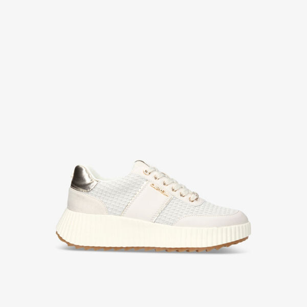 

Плетеные кроссовки avenue с низким берцем и логотипом Carvela, белый