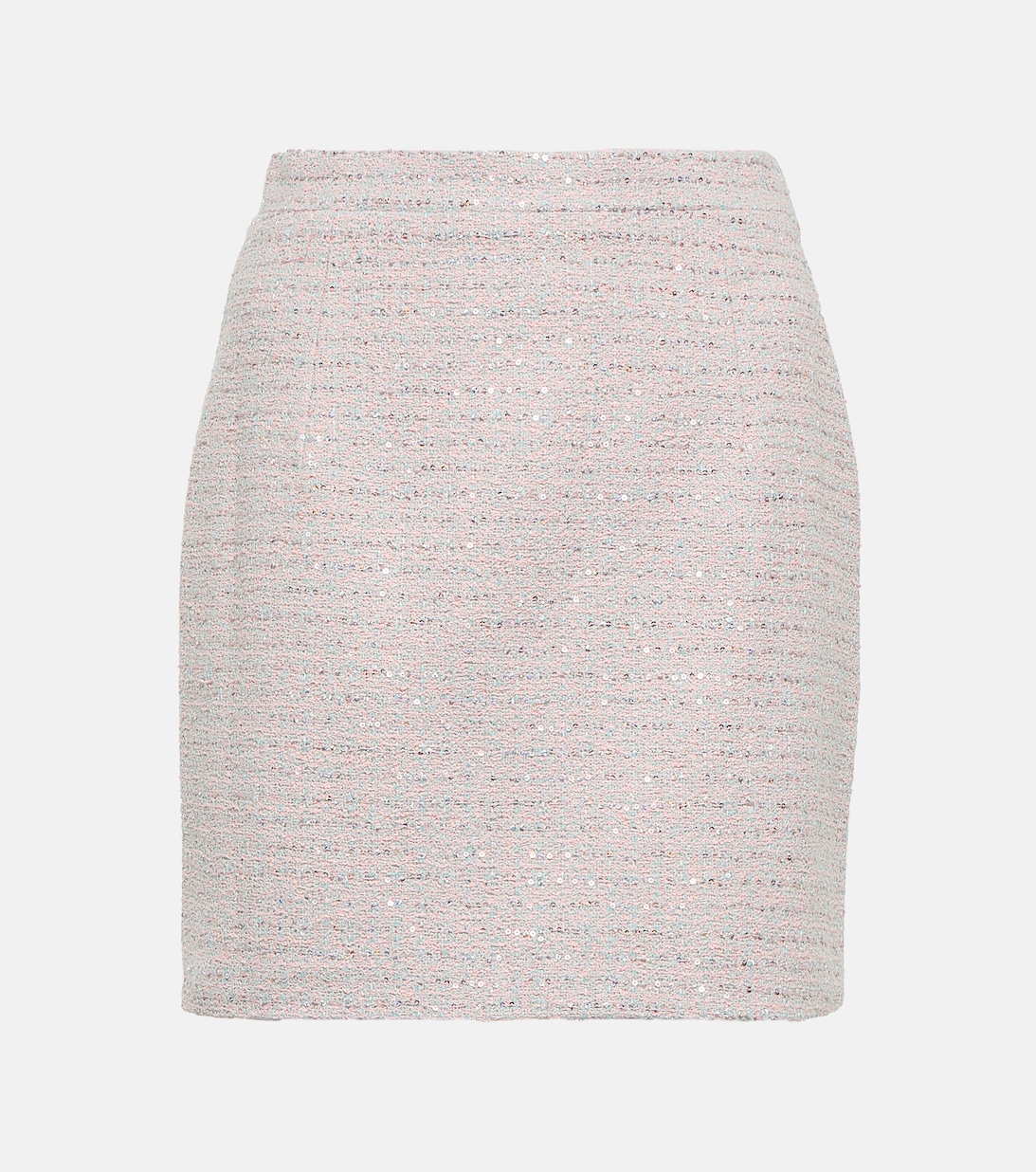 Украшенная мини-юбка из твида ALESSANDRA RICH, разноцветный