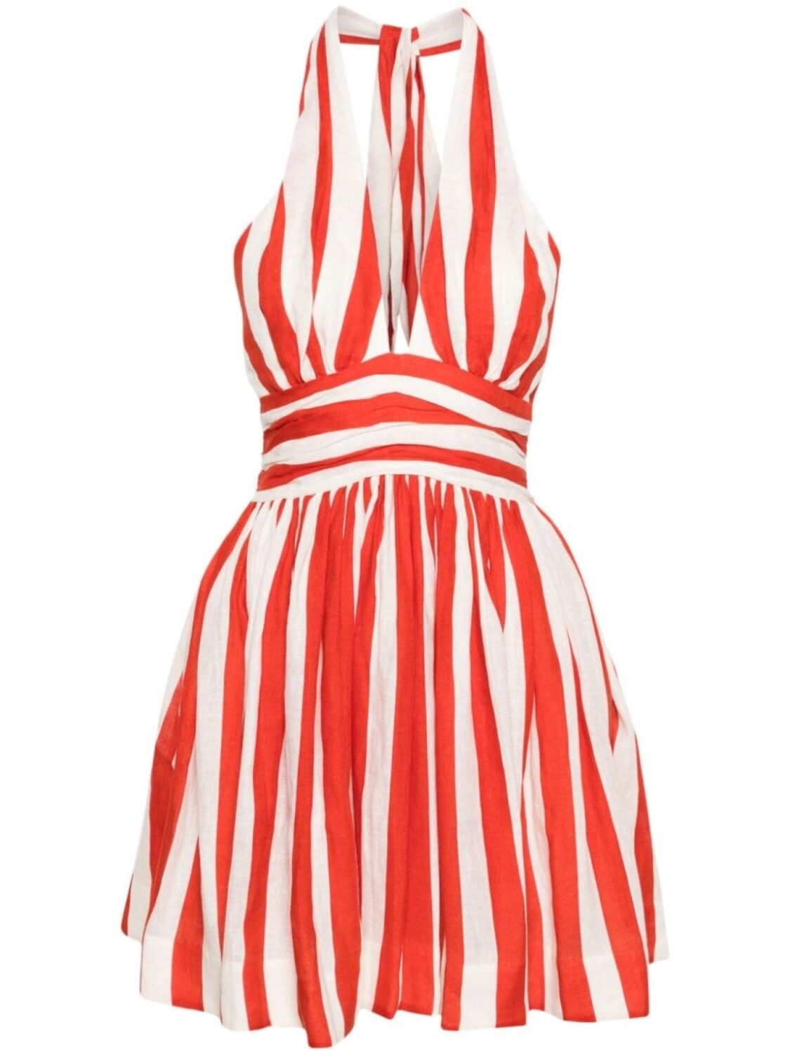 

ZIMMERMANN льняное платье мини Alight, красный