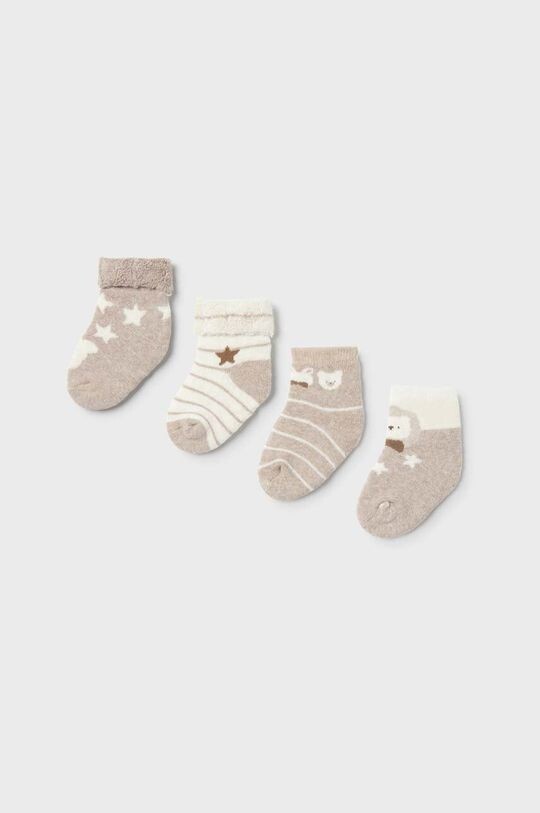 

Носки Mayoral для новорожденных, 4 шт. Mayoral Newborn, коричневый