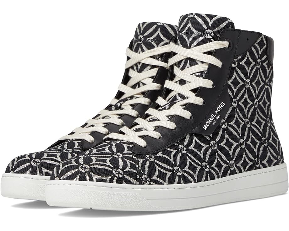 

Кроссовки Michael Kors Keating High Top, цвет Black/Light Cream