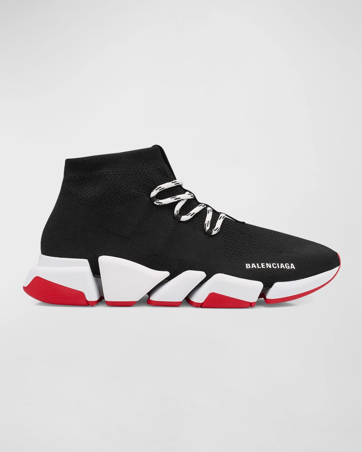 

Кроссовки Speed ​​Knit на шнуровке Balenciaga, цвет 1961 Black/White/Red