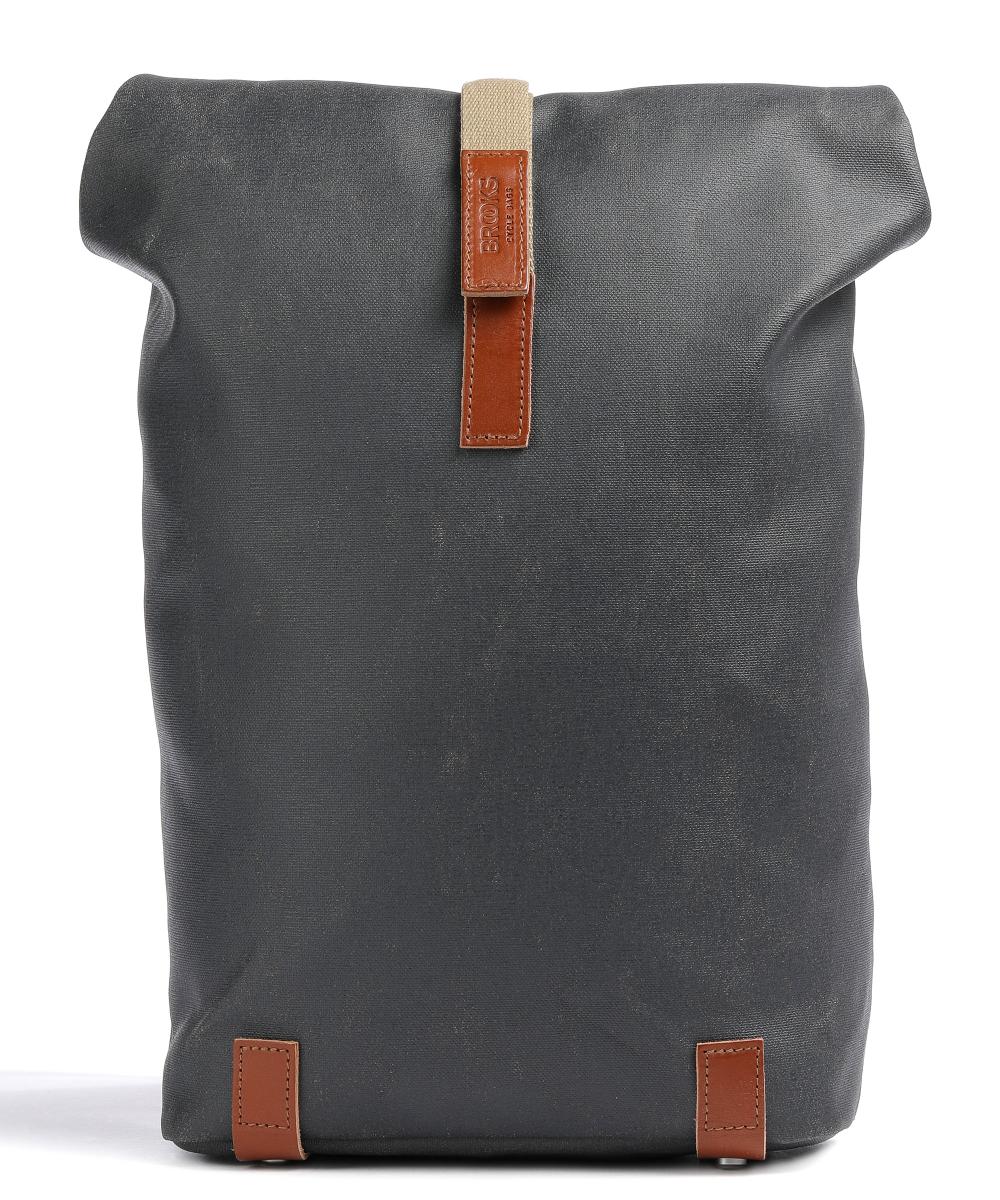 Маленький рюкзак Pickwick из хлопка с откидной крышкой, 13 дюймов, хлопок Brooks England, серый