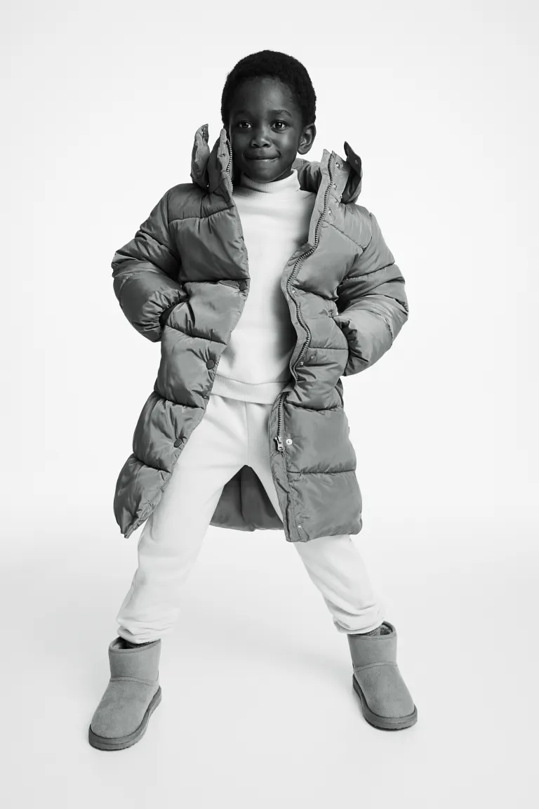 

Стеганая куртка H&M, серый