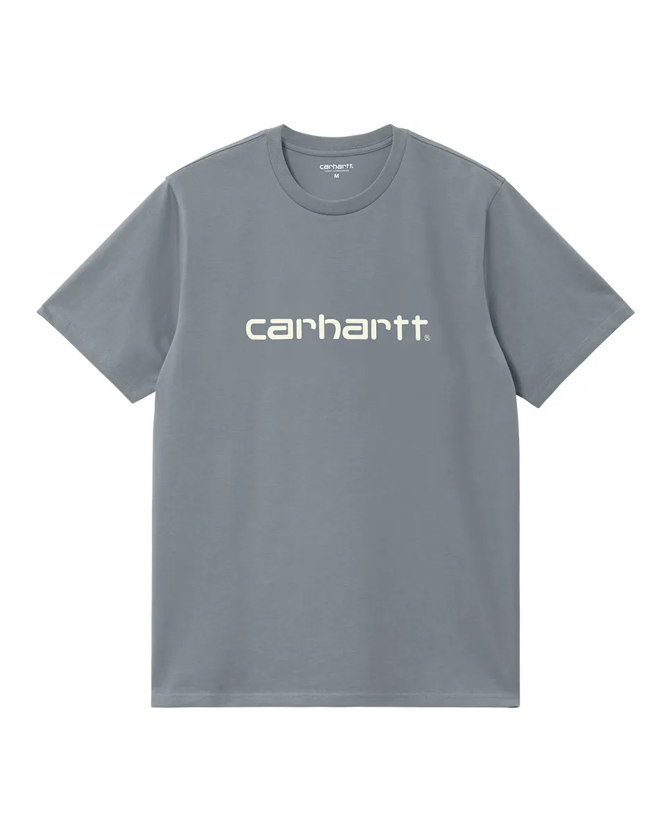 

Мужская футболка с короткими рукавами и вышитым логотипом Carhartt WIP, серый