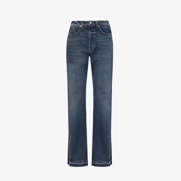 

Джинсы прямого кроя unraveled two с разрезным краем Eb Denim, белый
