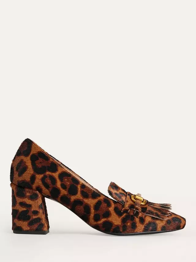 

Туфли-лодочки Boden Iris Ghillie Leopard Heeled, цвет tan/multi