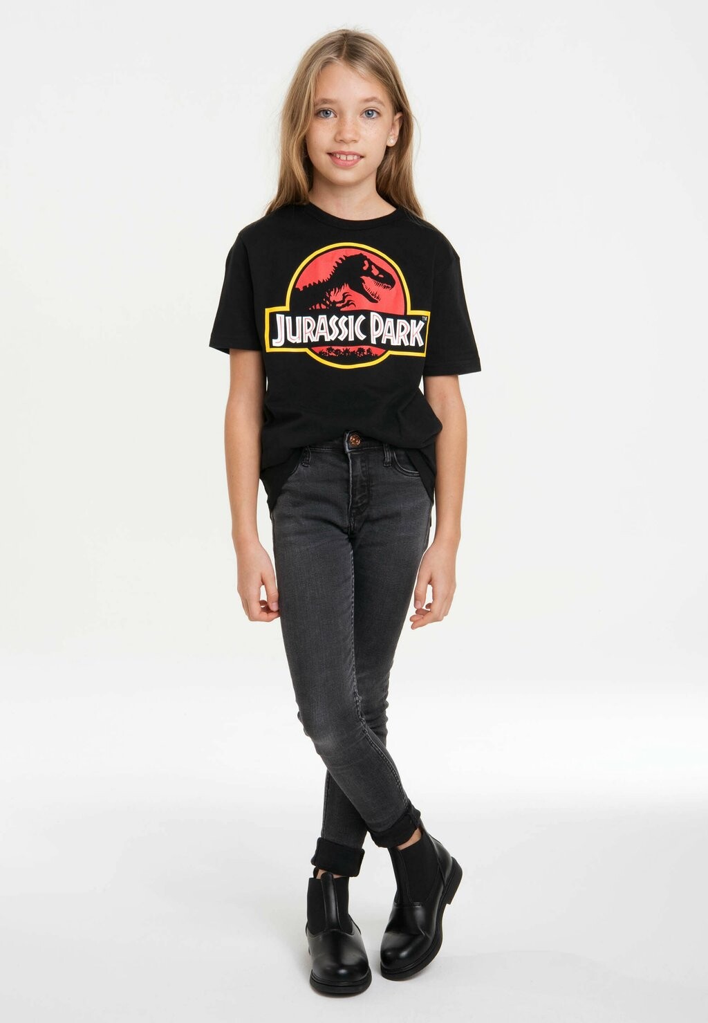 

Футболка с принтом Jurassic Park Logo LOGOSHIRT, цвет schwarz