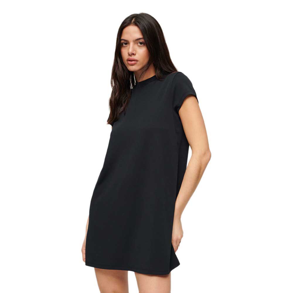 Короткое платье Superdry A-Line Short Sleeve, черный короткое платье superdry a line short sleeve черный