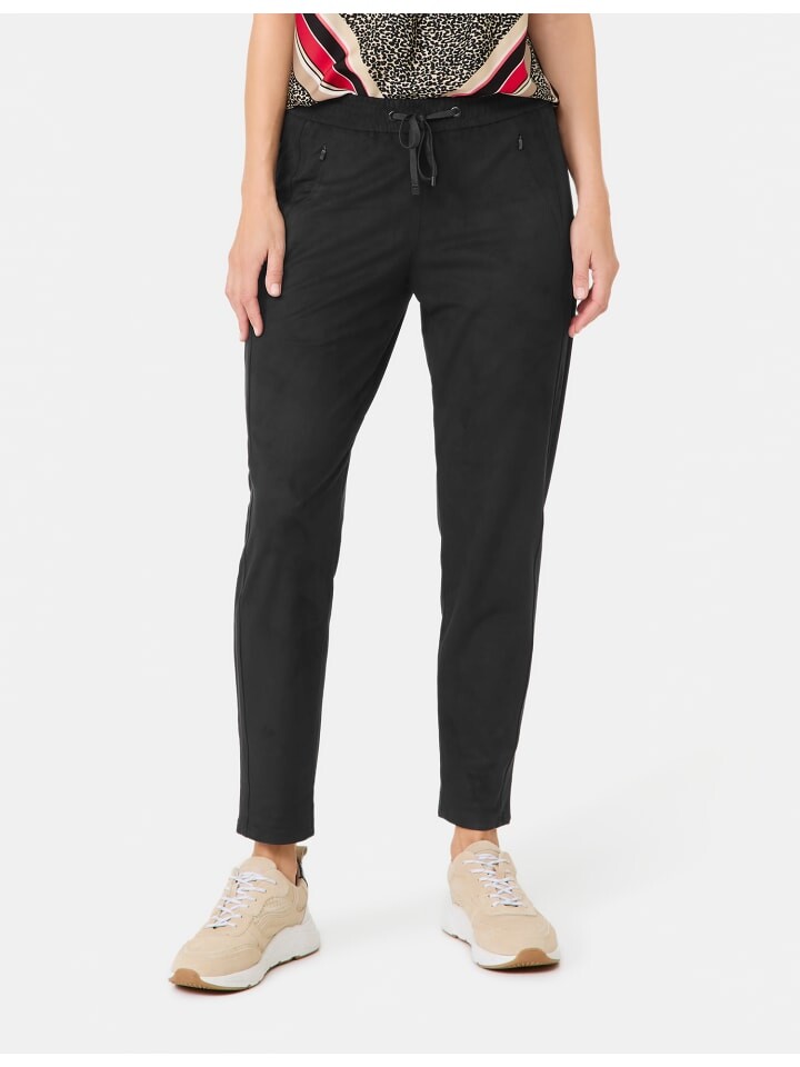 

Тканевые брюки Gerry Weber Freizeit verkürzt, черный