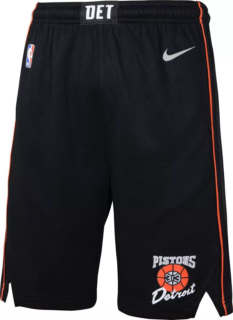 

Черные шорты Nike Youth 2023-24 City Edition Detroit Pistons