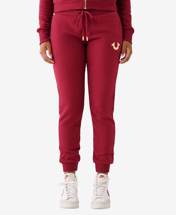 

Женские джоггеры с поясом на шнурке True Religion, красный