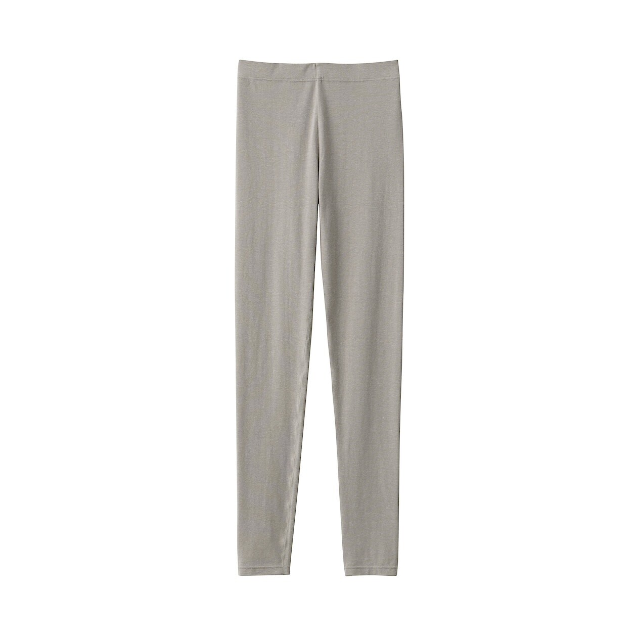 

Теплые хлопковые леггинсы MUJI, серовато-коричневый