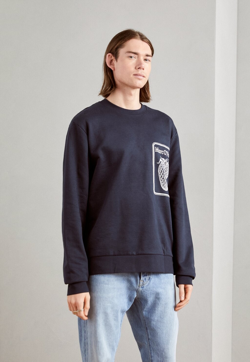 

Толстовка Marc O'Polo CREW NECK VINTAGE LOGO ARTWORK, тёмно-синий
