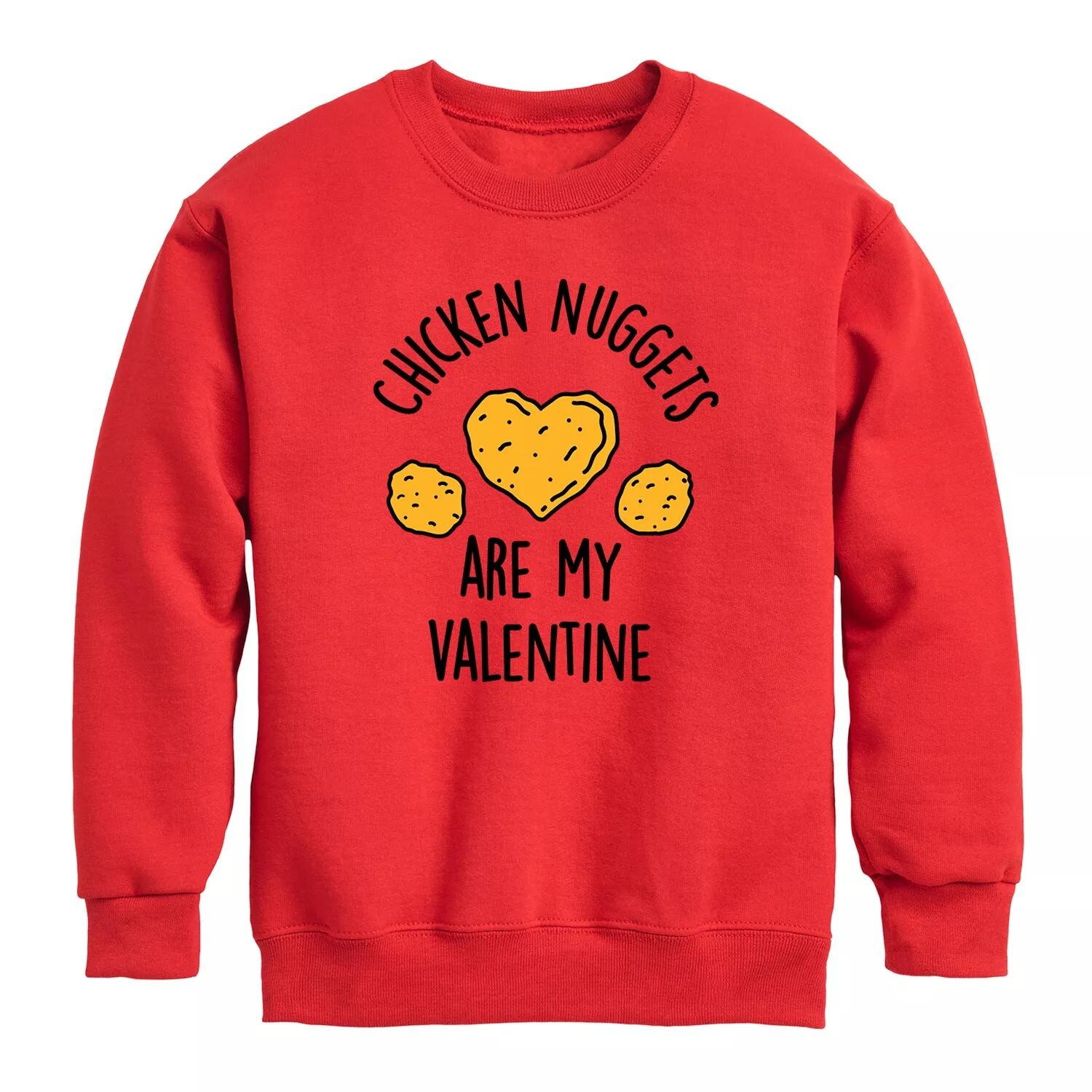 

Флисовый свитшот Nuggets Is My Valentine для мальчиков 8–20 лет Licensed Character, красный