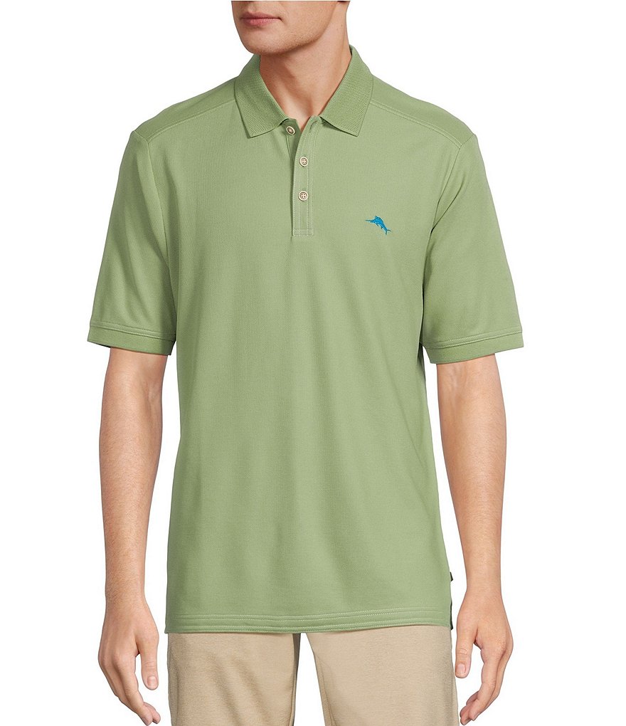 Рубашка поло с короткими рукавами Tommy Bahama Emfielder 2.0, зеленый