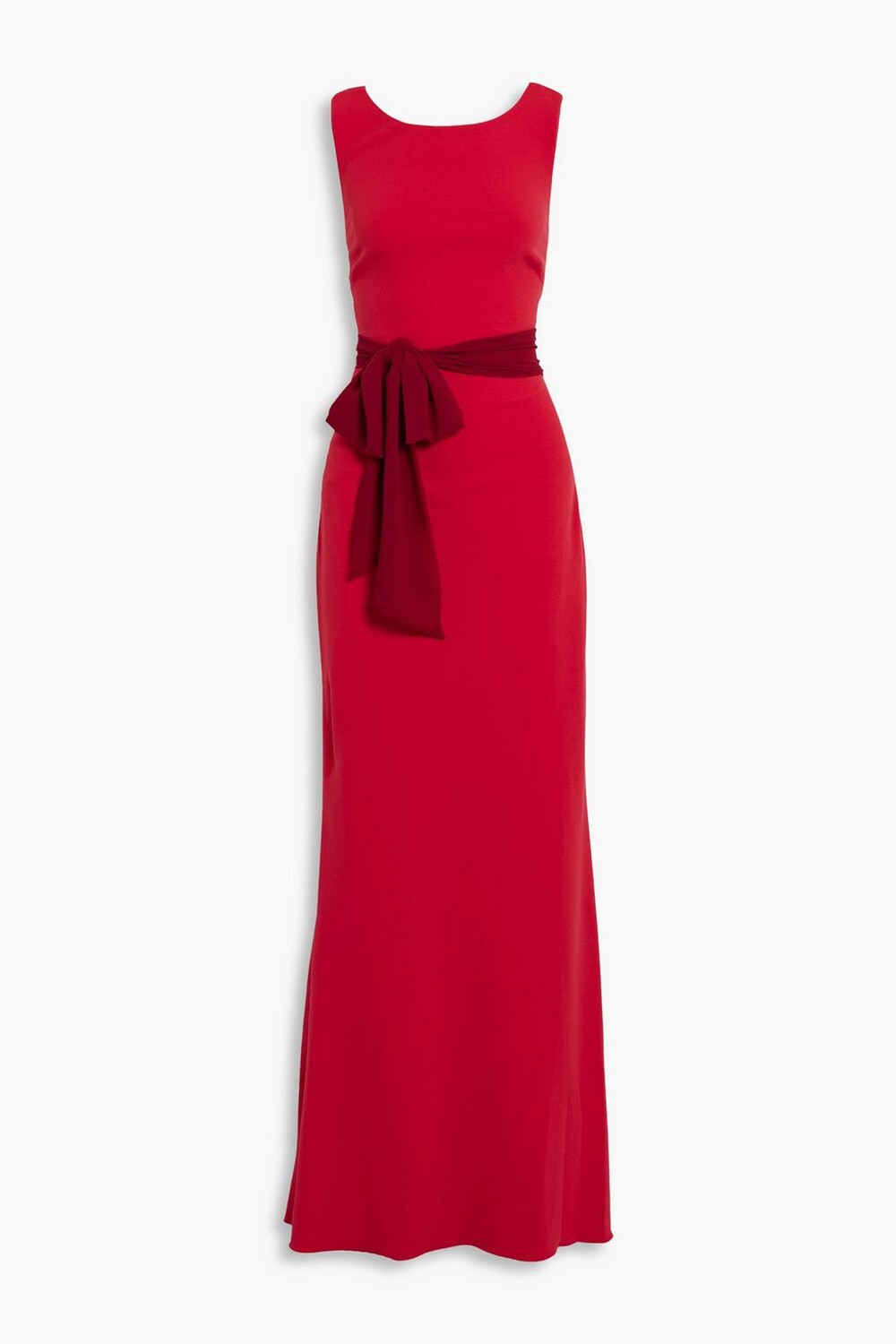 

Платье из кади с поясом BADGLEY MISCHKA, красный
