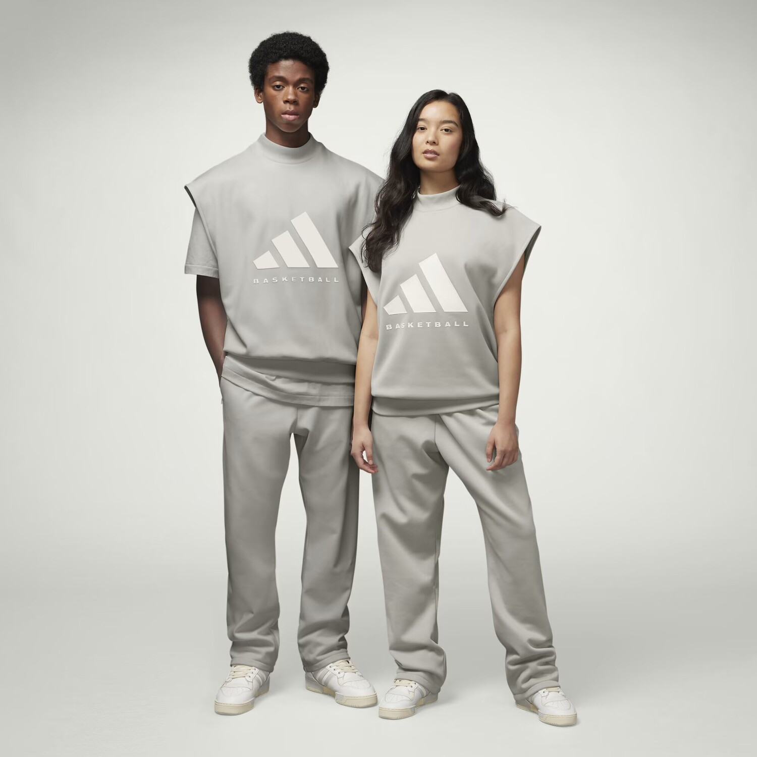 

Толстовка без рукавов Basketball Adidas, цвет Metal Grey/Metal Grey