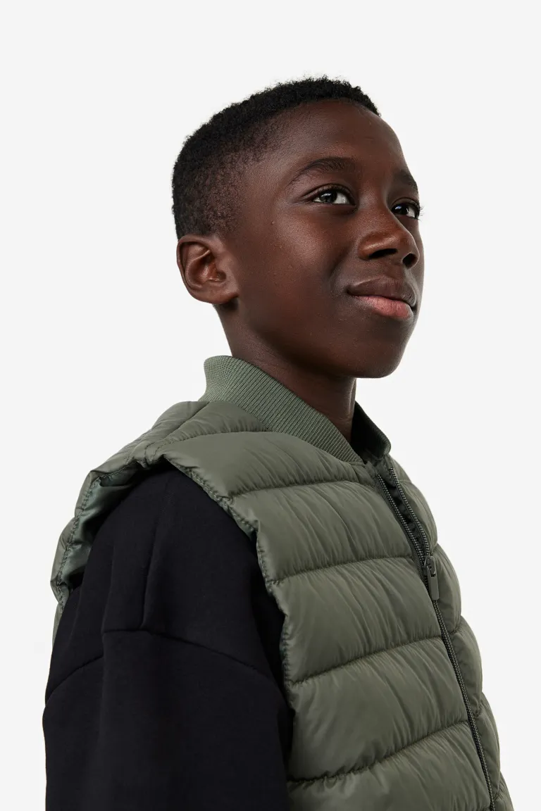 

Стеганый жилет H&M, зеленый