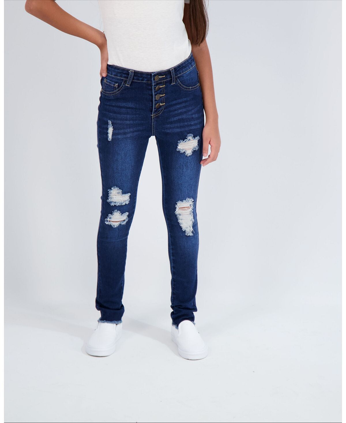 

Джинсы скинни на 4 пуговицах для больших девочек Gogo Jeans