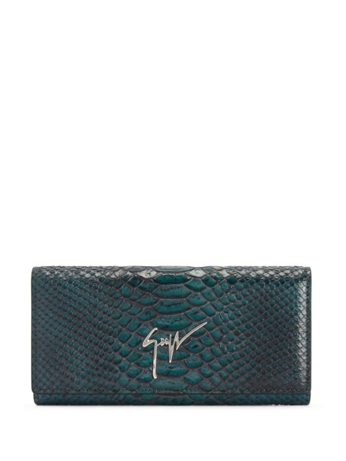 

Giuseppe Zanotti кошелек Selene с тиснением под кожу змеи, синий