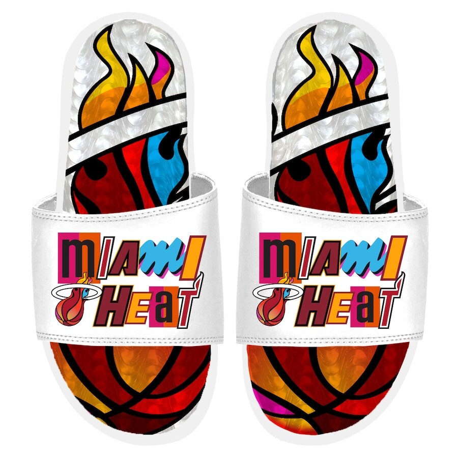 

Шлепанцы ISlide Miami Heat, белый