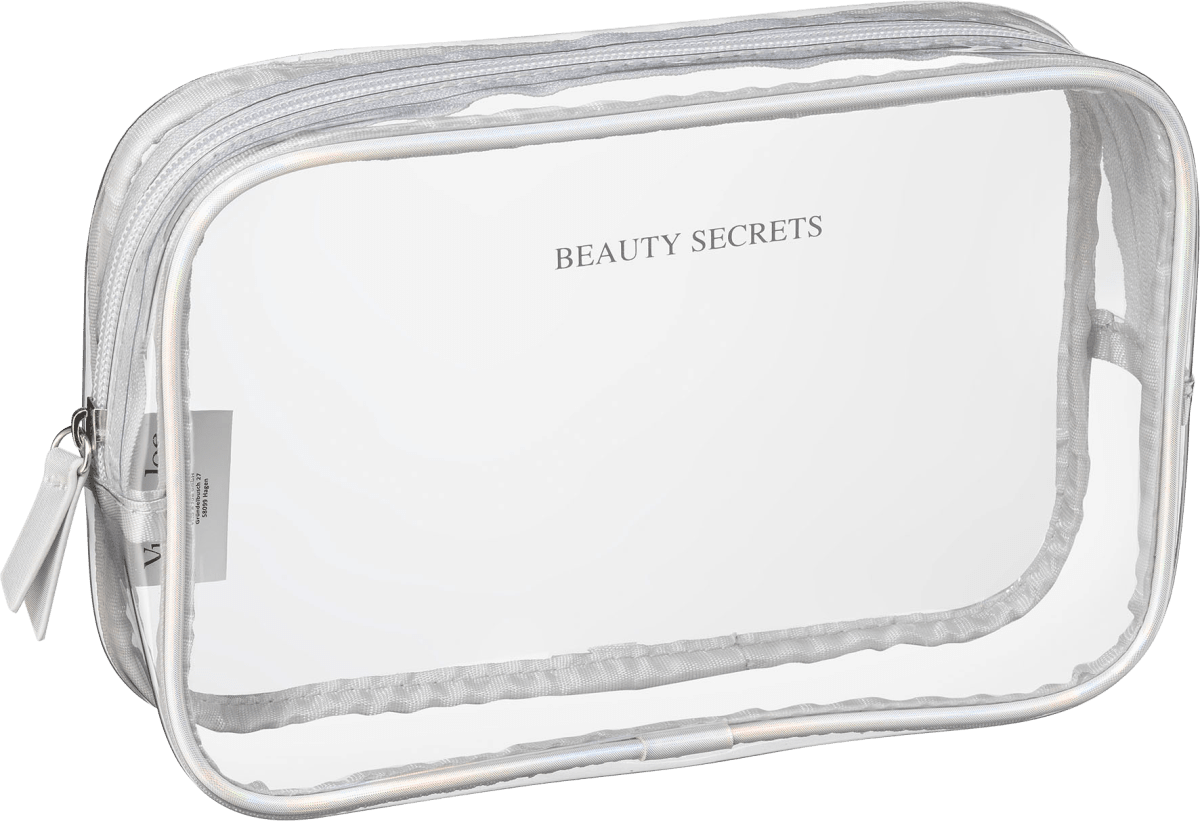 Косметичка серебристая прозрачная 1 шт. Vito & Joe цена и фото