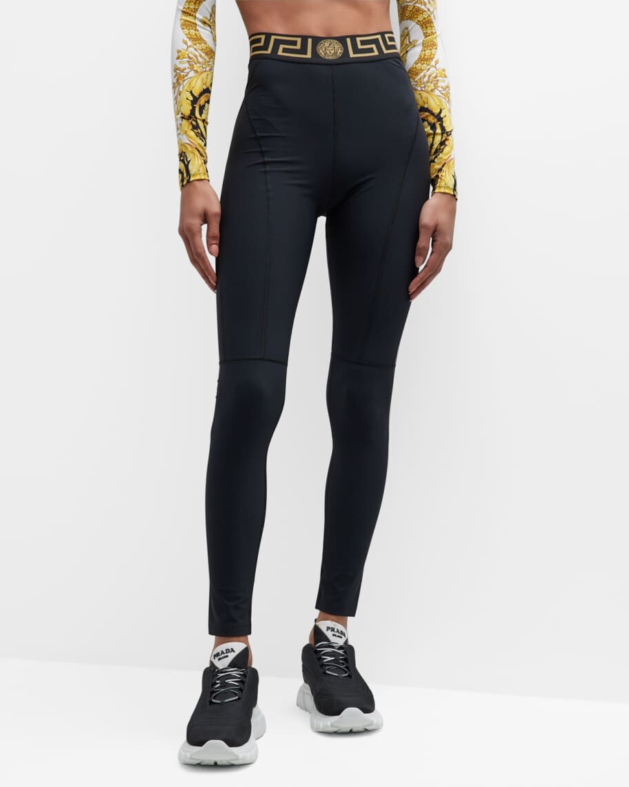 

Леггинсы Greca с высокой талией Versace