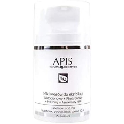 

Apis Professional 40% смесь отшелушивающих кислот лактобионовая пировиноградная молочная азелаиновая 50 мл