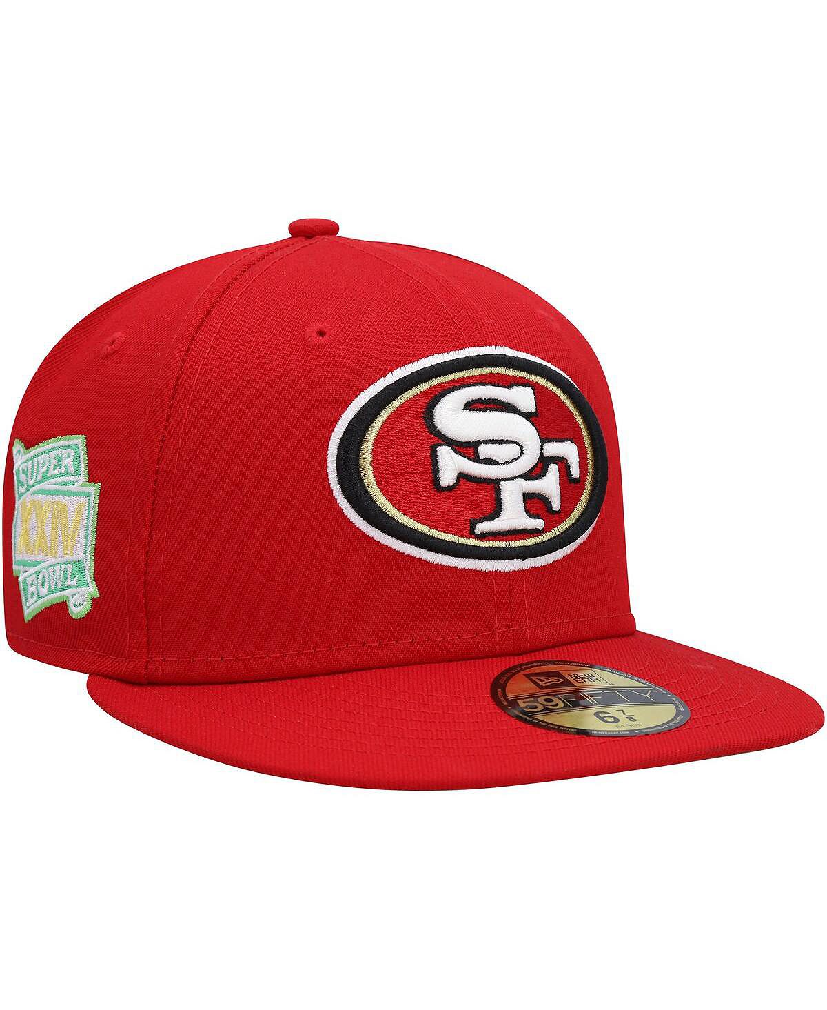 

Мужская приталенная шляпа Scarlet San Francisco 49Ers Citrus Pop 59Fifty New Era