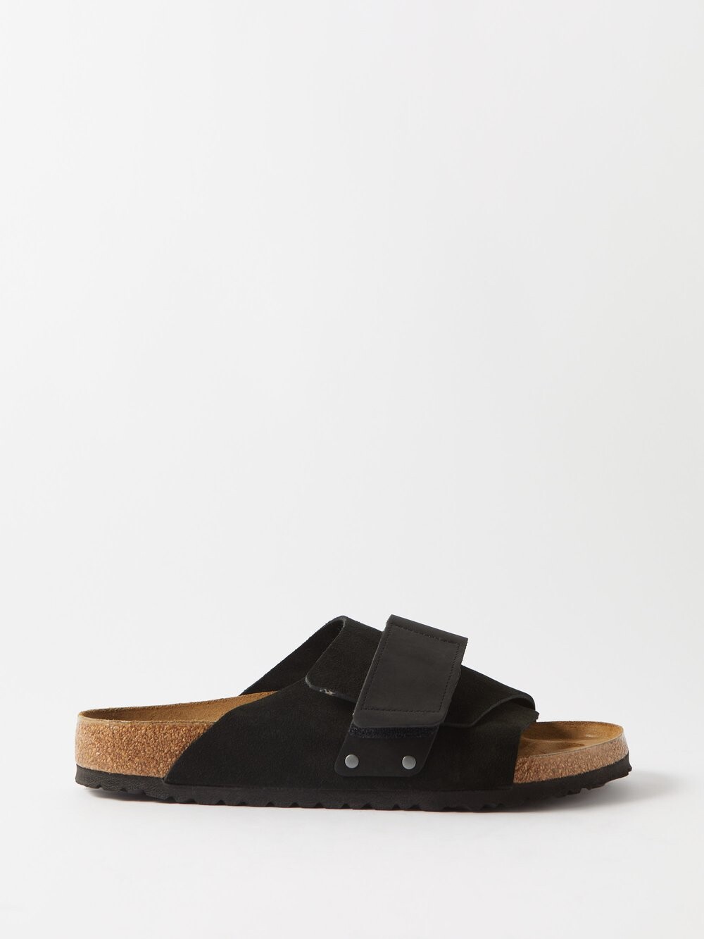 

Сандалии kyoto из замши и нубука Birkenstock, черный